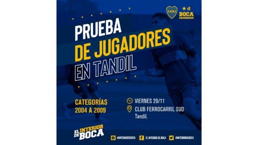 Boca probará jugadores en Ferro
